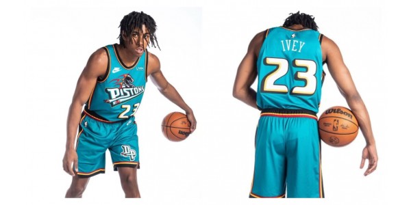 Detroit Pistons Season Classic Edition Teal uniforma